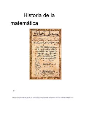 Historias de las matemáticas 