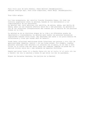  la amistad segun wikipedia