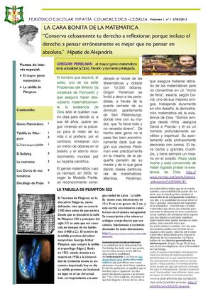 PERIODICO COMERCEDES LA CARA BONITA 