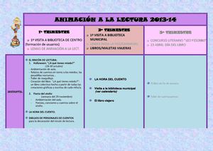  ANIMACIÓN A LA LECTURA´13-14