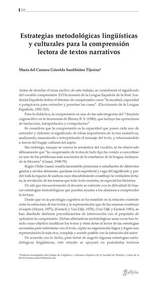 Estrategias metodológicas, lingüísticas y culturales para la comprensión lectora de textos narrativos_María Santibáñez