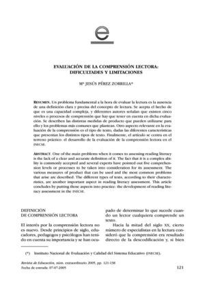 Evaluación de la Comprensión Lectora_Dificultades y Limitaciones_Jesús Perez Zorrilla