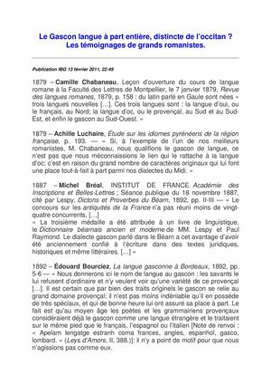 Le gascon, une langue à part entière.
