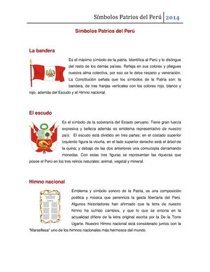 Símbolos Patrios del Perú
