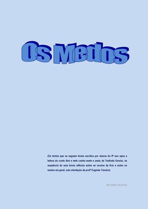 Os Medos - textos de opinião