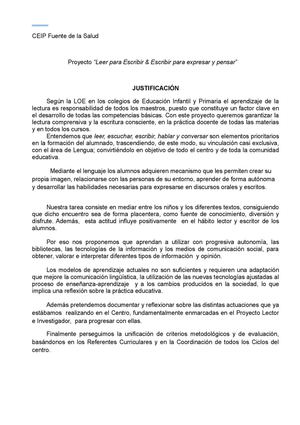 Proyecto plan lector