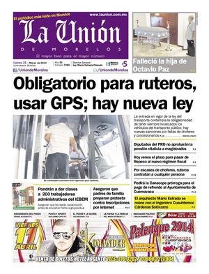 La Unión de Morelos 31 Marzo 2014