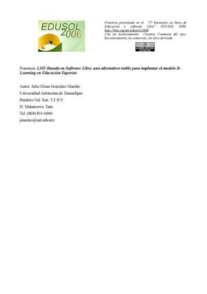 LMS Basada en Software Libre