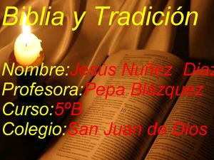 Biblia y Tradicion