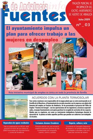 2009.  MAGACÍN MUNICIPAL DE INFORMACIÓN DEL AYUNTAMIENTO DE FUENTES DE ANDALUCÍA. Nº3. JUNIO 2009