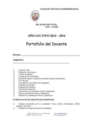 Portafolio el docente