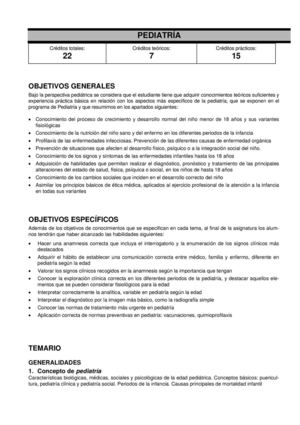 Conceptos y resumen de enfermedades pediátricas  