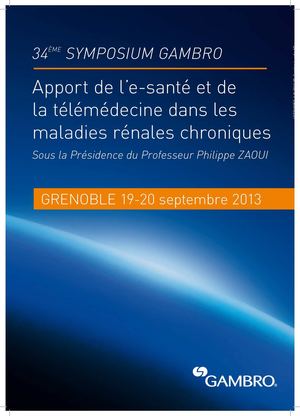 34ème Symposium GAMBRO - Grenoble 2013 -