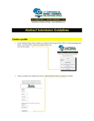 CAPSA'15 - author abstract guidelines