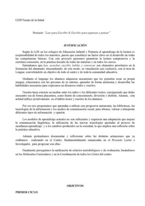 Propuesta Plan Lector