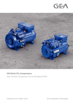 GEA Bock Semi-hermetic Compressors for the Refrigerant R744