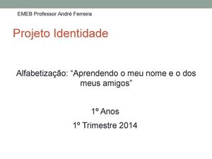 Projeto Identidade