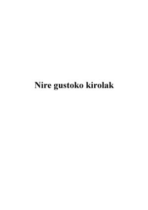 Nire gustoko kirolak