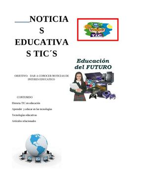 NOTICIAS EDUCATIVAS TIC´S