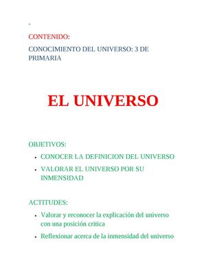 EL UNIVERO