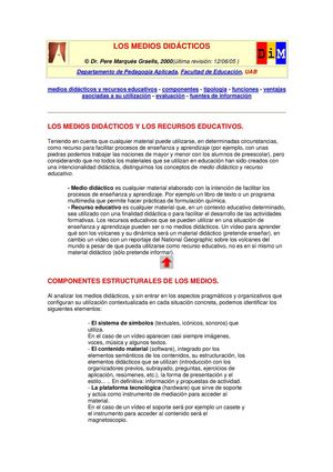 LOS MEDIOS DIDACTICOS