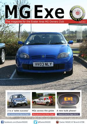 Exeter MGOC Exe Magazine April 2014