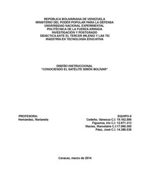 Diseño instruccional 2.0 "Conociendo El Satélite Simón Bolívar"