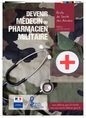 Plaquette de présentation de l'Ecole de Santé des Armées 2014