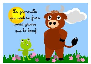 La grenouille qui voulait se faire auss grosse que le boeuf
