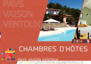 CHAMBRES D'HOTES 2014 - Office de Tourimse du Pays Vaison Ventoux