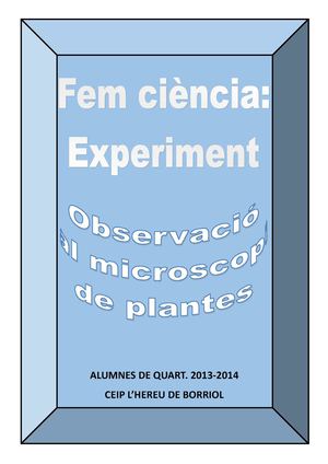 Observem plantes al microscopi
