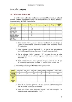 TALLER FUNCIÓN LÓGICA SI