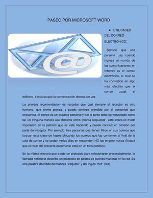 PASEO POR MICROSOFT WORD