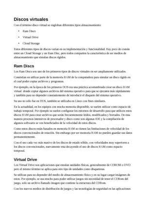 Tipos de Discos Virtuales