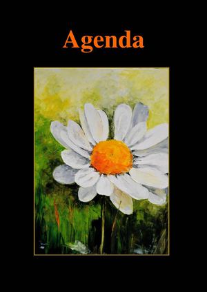 Agenda poétique (fond noir)