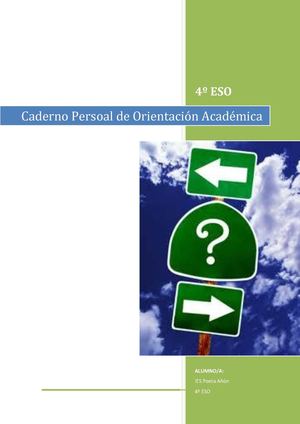 CADERNO DE ORIENTACIÓN PARA 4º ESO