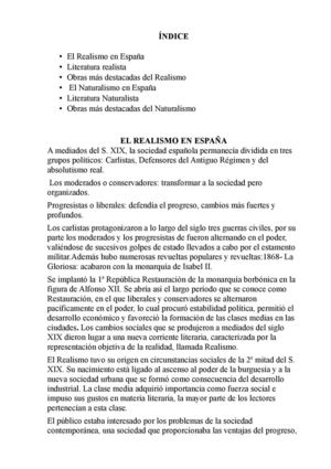 REALISMO, NATURALISMO Y EL MUNDO EN GUERRA