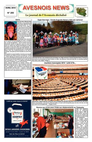 AVESNOIS NEWS N° 250