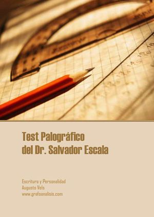 TEST PALOGRÁFICO DEL DR. ESCALA