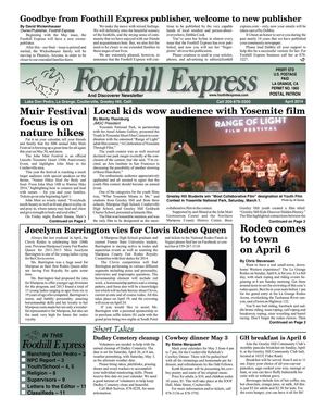 Foothill Express - April 2014