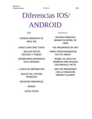 diferencia entre ios y android