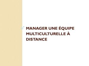 management multiculturel à distance