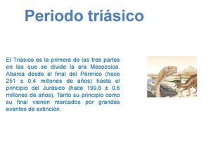 periodo triasico