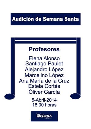  Audición Semana Santa 2014