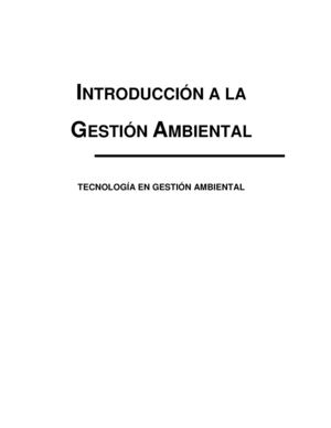 INTRODUCCION A LA GESTION AMBIENTAL