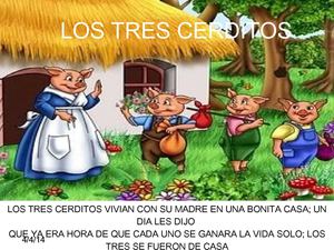CUENTO LOS TRES CERDITOS