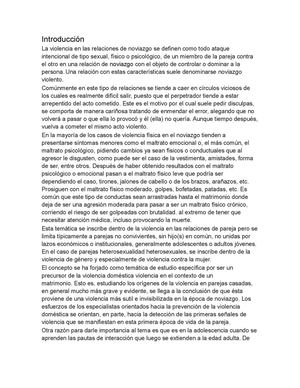 Violencia en el noviazgo