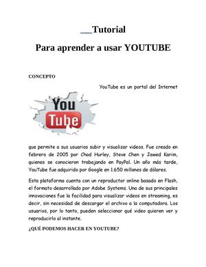 Manual de ingreso a youtobe