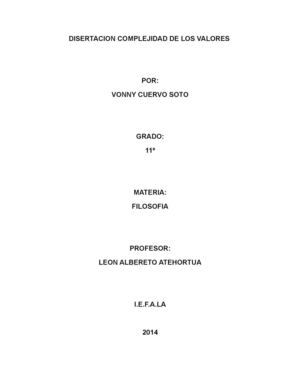 Disertacion complejidad de los valores