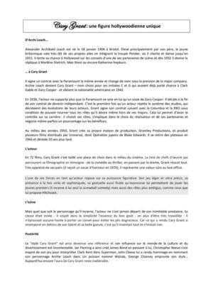 Filmographie Cary Grant